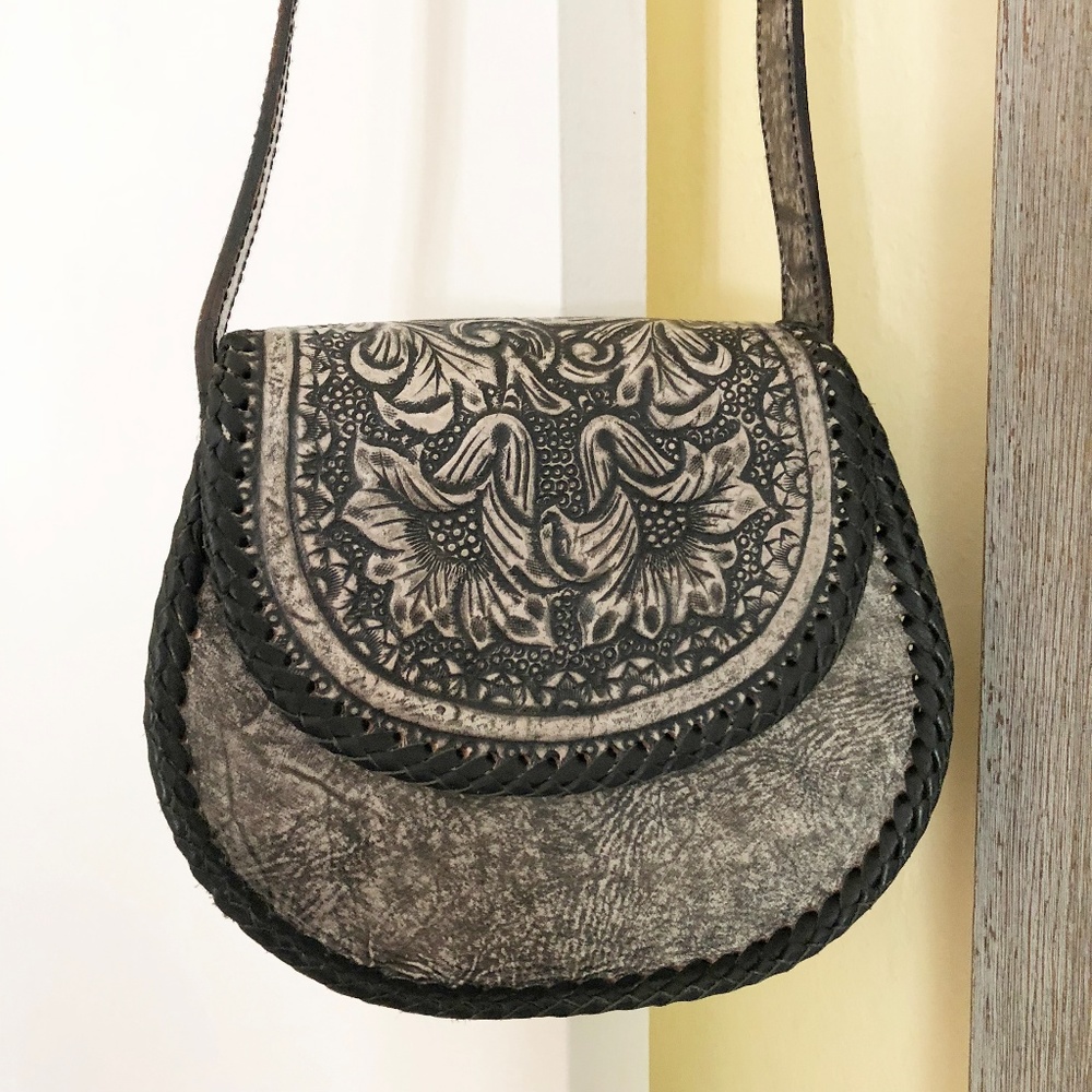 Cleobella Floral Embossed Crossbody Bag